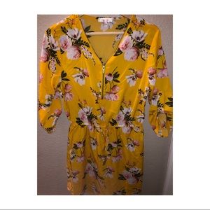 yellow floral dress